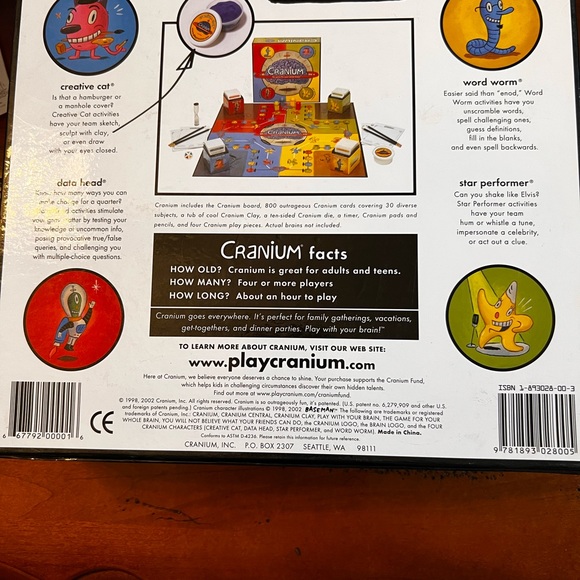 CRANIUM GAME ✅ All PIECES INCLUDED, 2 GAME CARD PACKERS ARE SEALED✅ - Picture 7 of 8